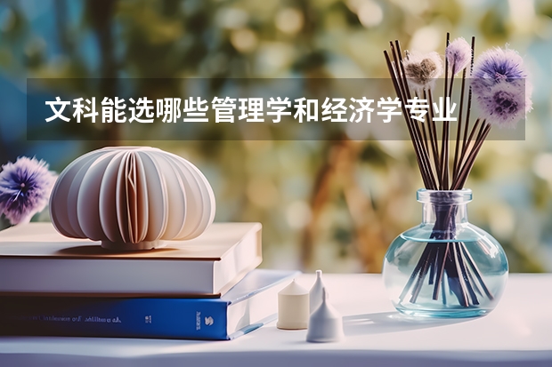 文科能选哪些管理学和经济学专业