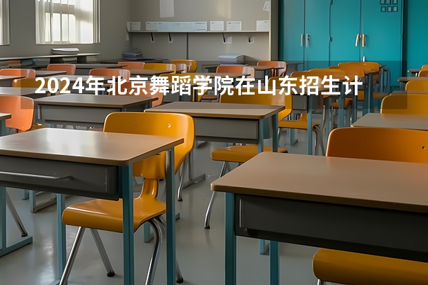 2024年北京舞蹈学院在山东招生计划介绍