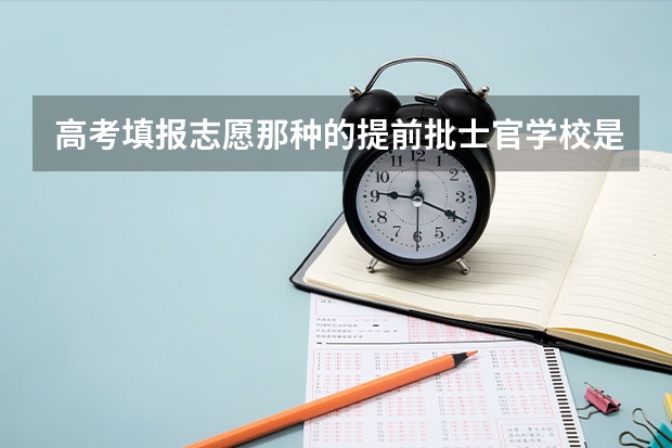 高考填报志愿那种的提前批士官学校是怎么评判士官等级的