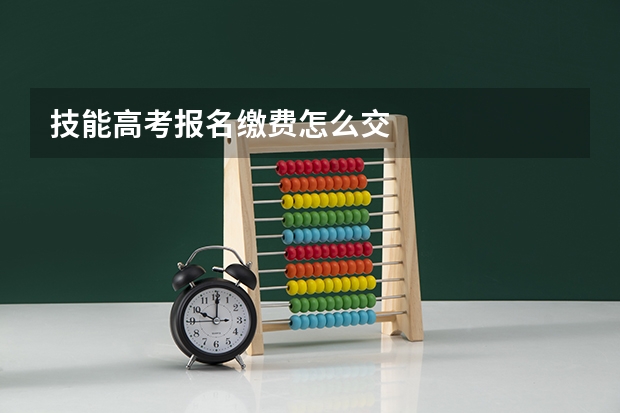 技能高考报名缴费怎么交