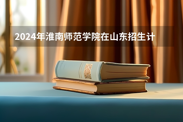 2024年淮南师范学院在山东招生计划介绍