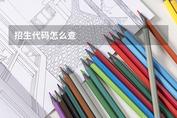 招生代码怎么查