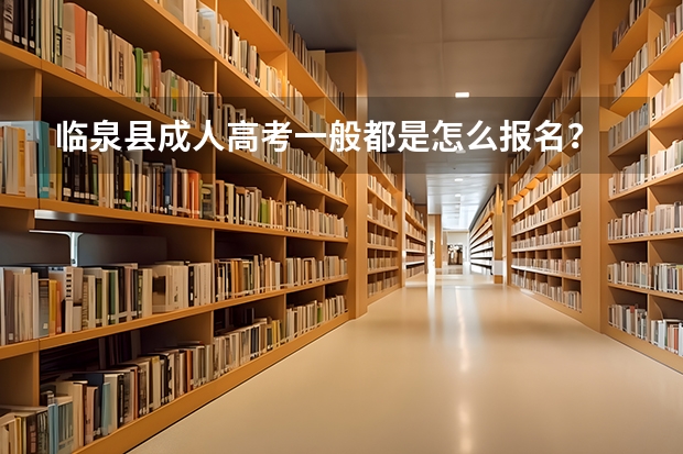 临泉县成人高考一般都是怎么报名？