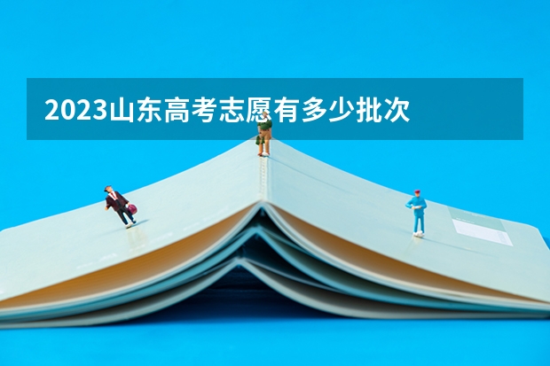 2023山东高考志愿有多少批次