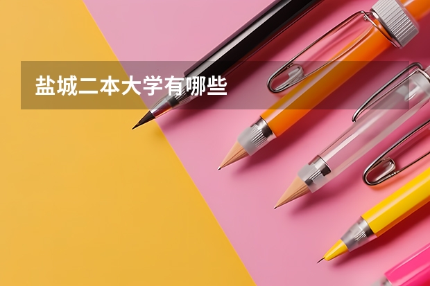 盐城二本大学有哪些