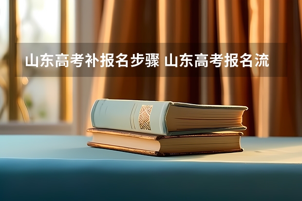 山东高考补报名步骤 山东高考报名流程