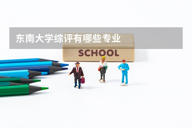 东南大学综评有哪些专业