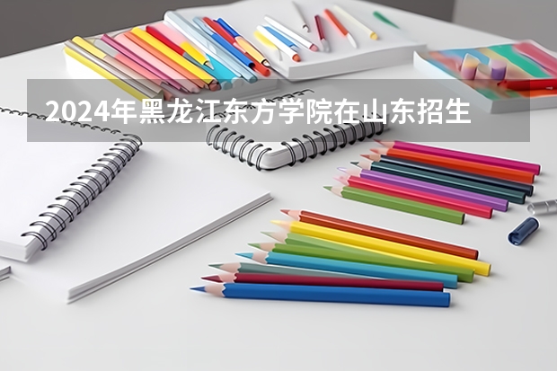 2024年黑龙江东方学院在山东招生计划介绍