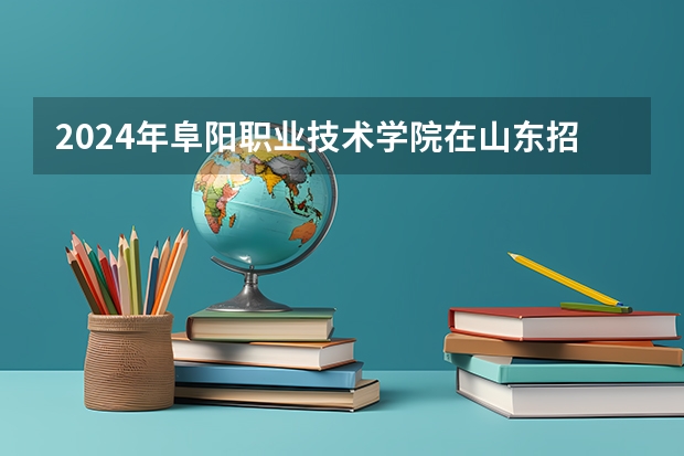 2024年阜阳职业技术学院在山东招生计划介绍