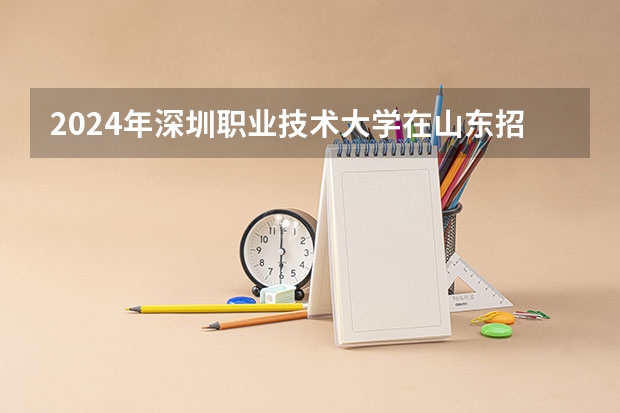 2024年深圳职业技术大学在山东招生计划介绍