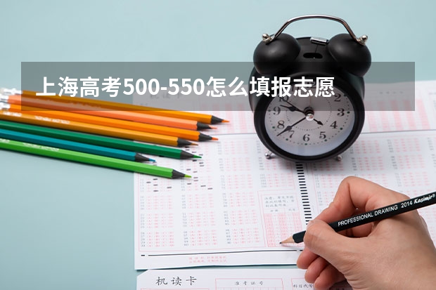 上海高考500-550怎么填报志愿