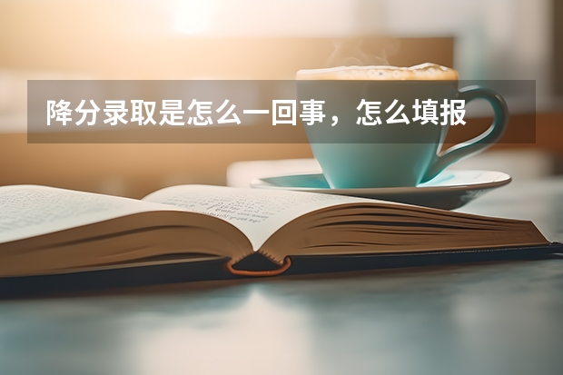 降分录取是怎么一回事，怎么填报