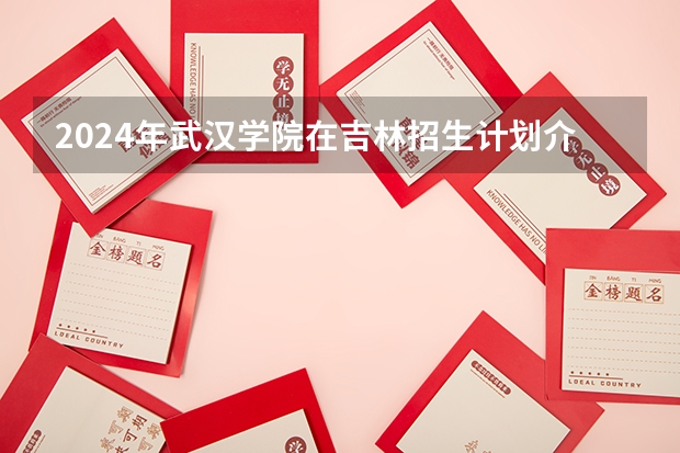 2024年武汉学院在吉林招生计划介绍