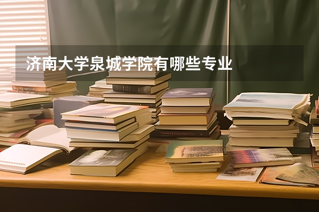 济南大学泉城学院有哪些专业