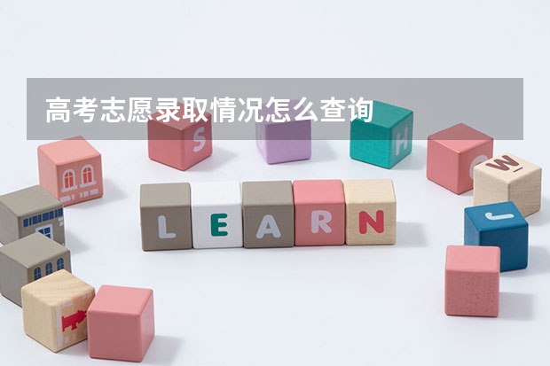 高考志愿录取情况怎么查询