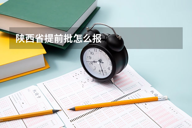 陕西省提前批怎么报