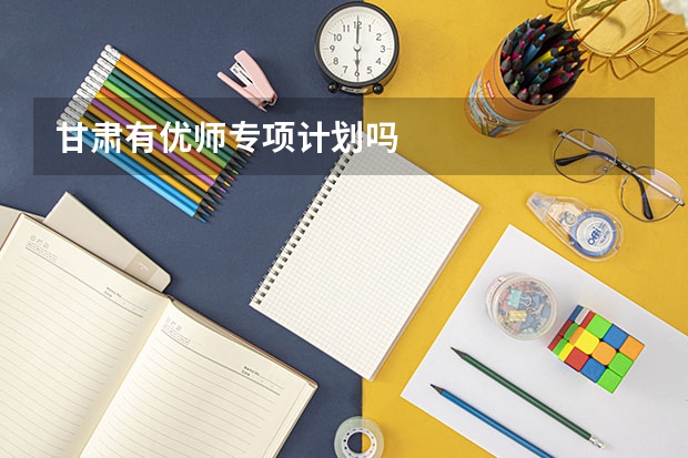 甘肃有优师专项计划吗