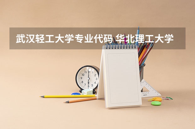 武汉轻工大学专业代码 华北理工大学轻工学院环境设计专业代码