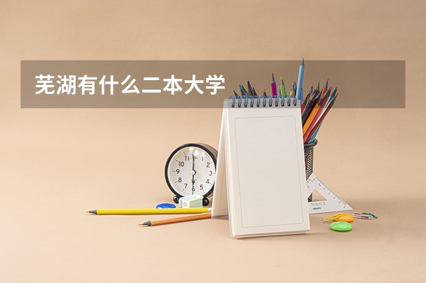 芜湖有什么二本大学