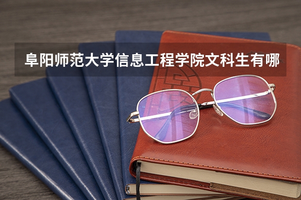 阜阳师范大学信息工程学院文科生有哪些专业