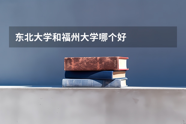 东北大学和福州大学哪个好