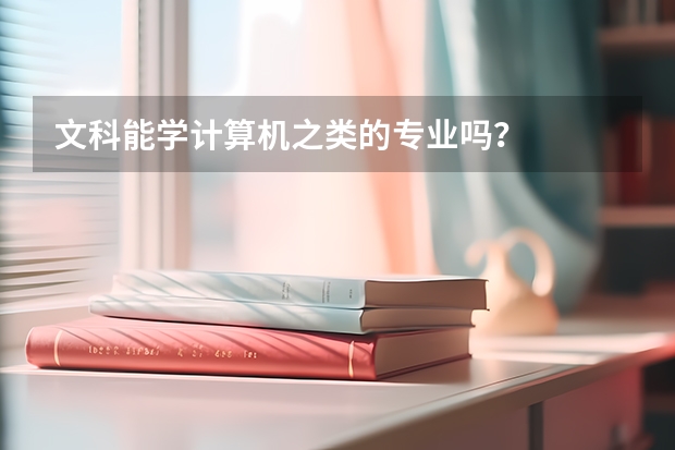 文科能学计算机之类的专业吗？