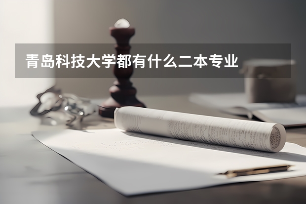 青岛科技大学都有什么二本专业