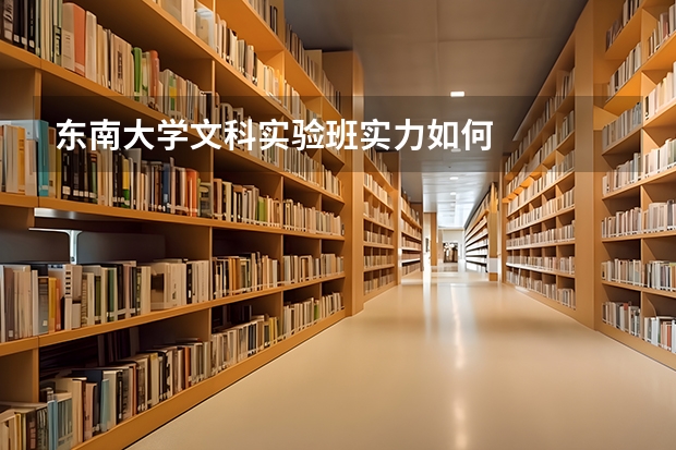 东南大学文科实验班实力如何