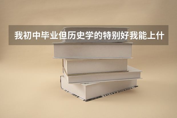 我初中毕业但历史学的特别好我能上什么学校将来走关于历史路线