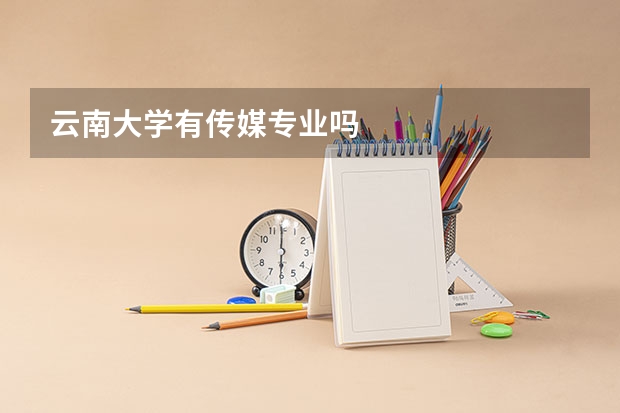 云南大学有传媒专业吗