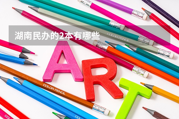 湖南民办的2本有哪些