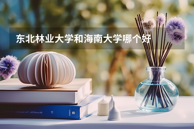 东北林业大学和海南大学哪个好