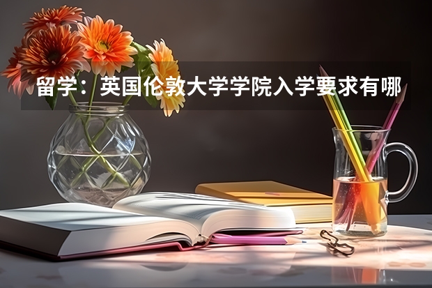 留学：英国伦敦大学学院入学要求有哪些