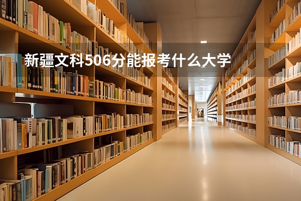 新疆文科506分能报考什么大学
