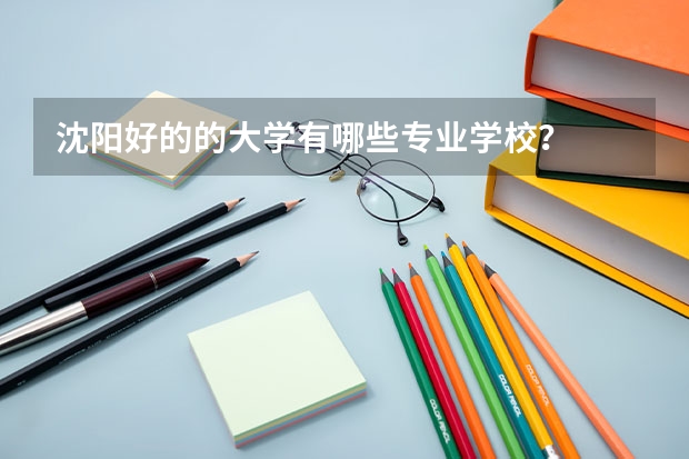 沈阳好的的大学有哪些专业学校？