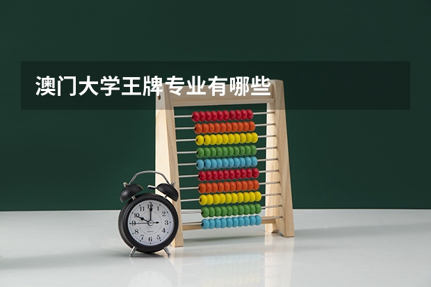 澳门大学王牌专业有哪些