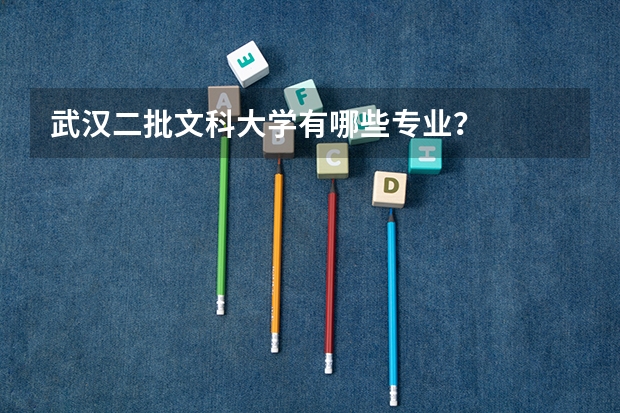 武汉二批文科大学有哪些专业？