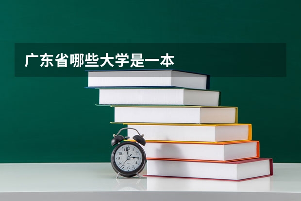 广东省哪些大学是一本