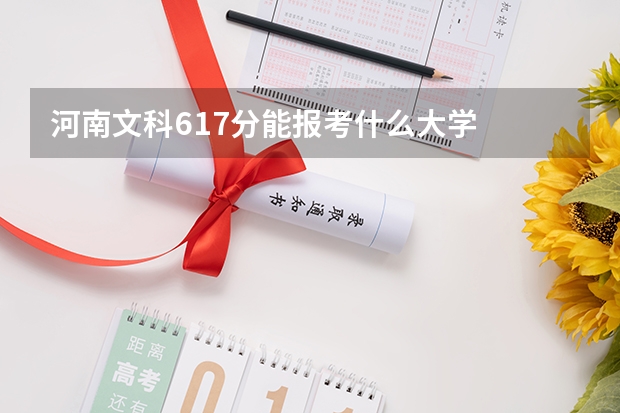 河南文科617分能报考什么大学